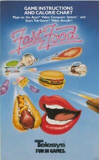 Pochette Fast Food version Atari 2600