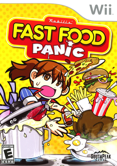 Pochette Fast Food Panic version Wii