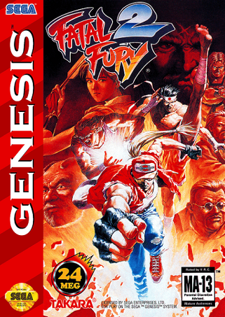 Pochette Fatal Fury 2 version Megadrive