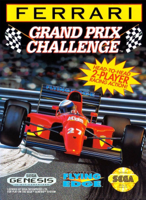 Pochette Ferrari Grand Prix Challenge version Megadrive