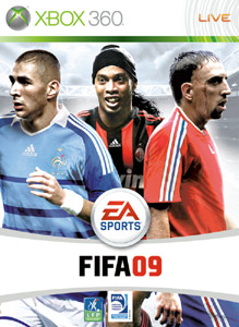 Pochette FIFA 09 version Xbox 360