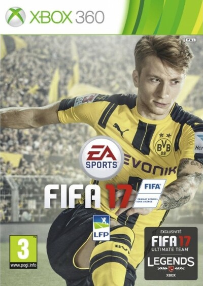 Pochette FIFA 17 version Xbox 360