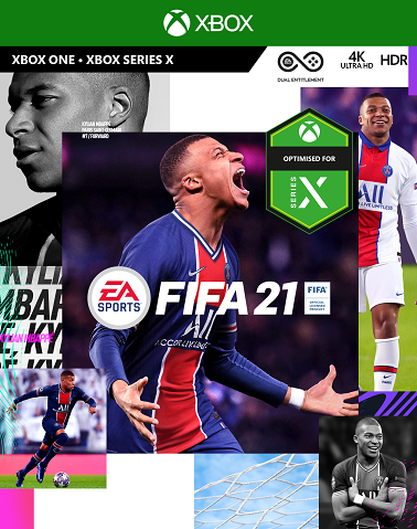 Pochette FIFA 21 version Xbox Series X/S