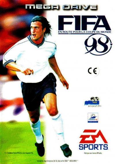 Pochette FIFA 98 : En route pour la coupe du monde version Megadrive