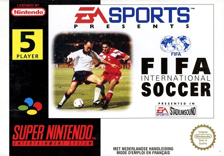 Pochette FIFA International Soccer version Super Nintendo