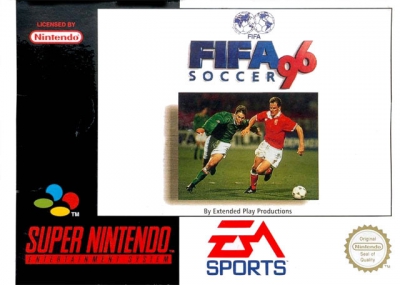 Pochette FIFA Soccer 96 version Super Nintendo