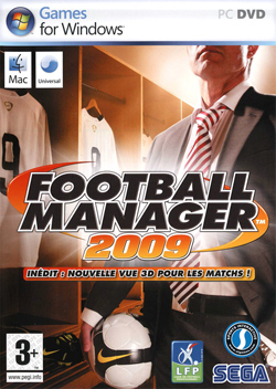 Pochette Football Manager 2009 version PC Windows