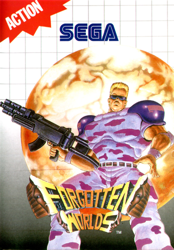 Pochette Forgotten Worlds version Master System