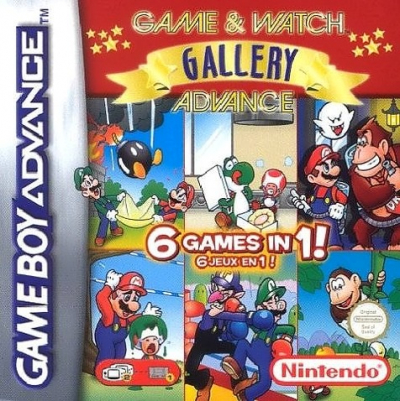 Pochette Game & Watch Gallery Advance version GameBoy Advance