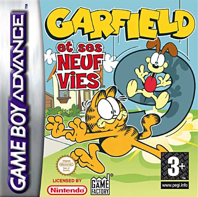Pochette Garfield et ses Neuf Vies version GameBoy Advance