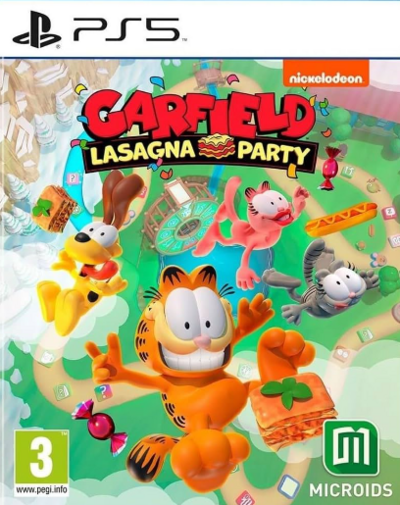 Pochette Garfield Lasagna Party version PlayStation 5
