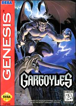 Pochette Gargoyles version Megadrive