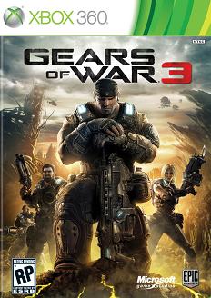 Pochette Gears of War 3 version Xbox 360