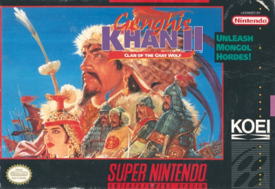 Pochette Genghis Khan II : Clan of the Grey Wolf version Super Nintendo