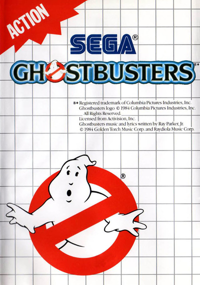 Pochette Ghostbusters version Master System