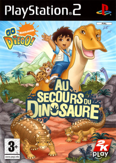 Pochette Go Diego! Au Secours du Dinosaure version PlayStation 2
