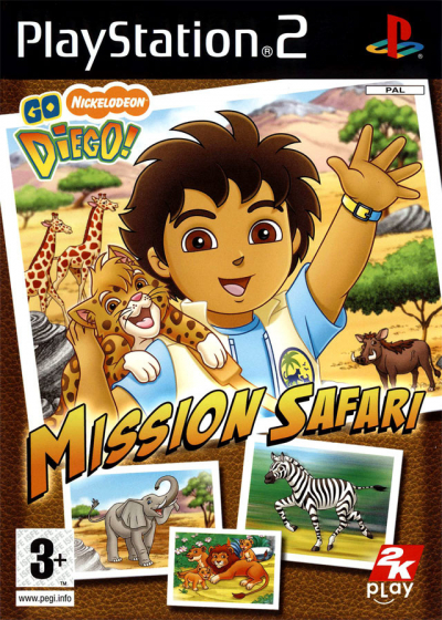 Pochette Go Diego Go : Mission Safari version PlayStation 2