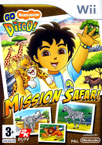 Pochette Go Diego Go : Mission Safari version Wii