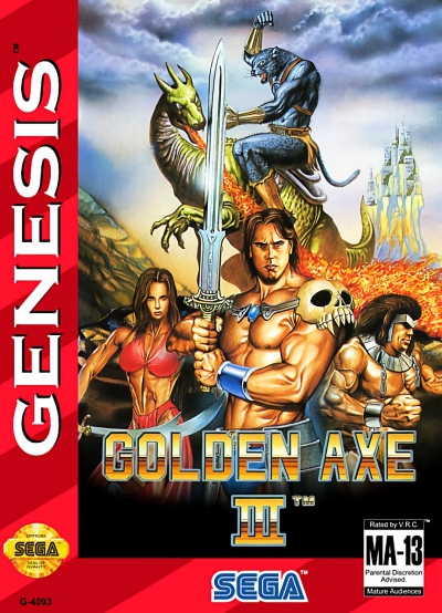 Pochette Golden Axe III version Megadrive