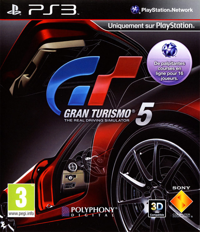 Pochette Gran Turismo 5 version PlayStation 3
