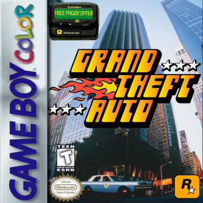 Pochette Grand Theft Auto version GameBoy/Color