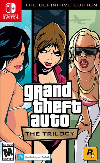 Pochette Grand Theft Auto : The Trilogy - The Definitive Edition version Switch