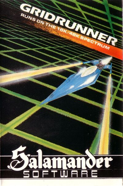 Pochette Gridrunner version ZX Spectrum