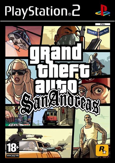 Pochette Grand Theft Auto : San Andreas version PlayStation 2