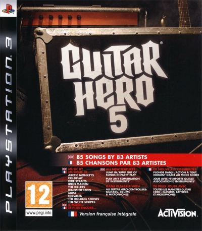Pochette Guitar Hero 5 version PlayStation 3