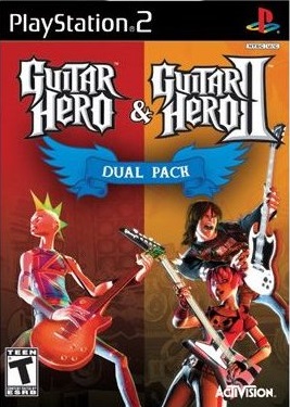 Pochette Guitar Hero & Guitar Hero II Dual Pack version PlayStation 2