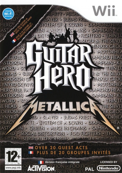 Pochette Guitar Hero : Metallica version Wii