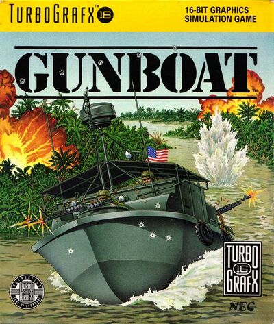 Pochette Gunboat version PC-Engine