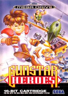 Pochette Gunstar Heroes version Megadrive