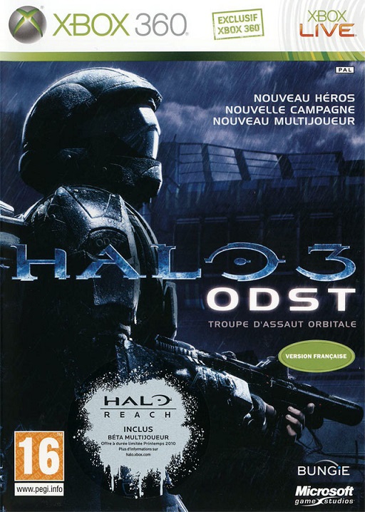 Pochette Halo 3 : ODST version Xbox 360