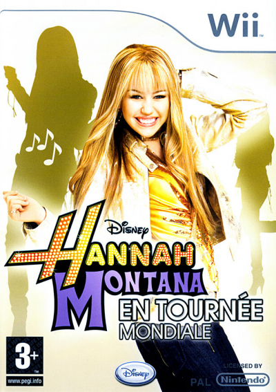 Pochette Hannah Montana : En Tournée Mondiale version Wii