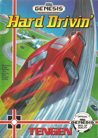 Pochette Hard Drivin' version Megadrive