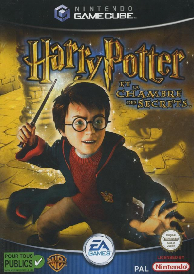 Pochette Harry Potter et la Chambre des Secrets version GameCube