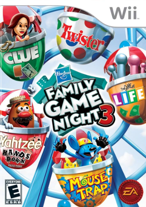 Pochette Hasbro Family Game Night 3 version Wii