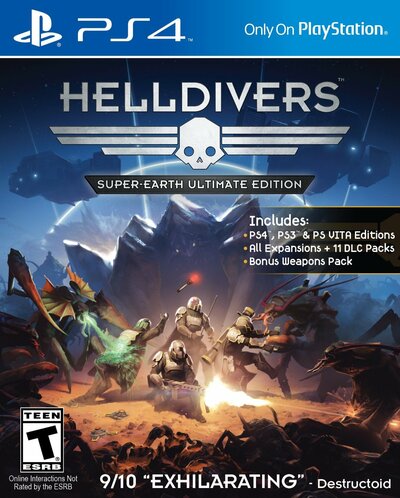 Pochette Helldivers version PlayStation 4
