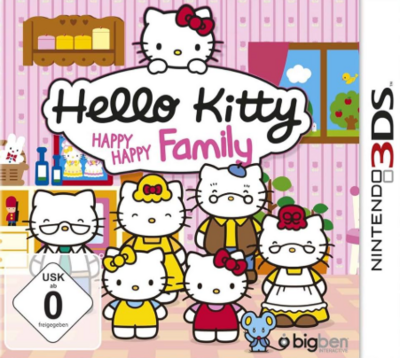Pochette Hello Kitty Happy Happy Family version 3DS