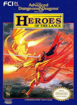Pochette Heroes of the Lance version NES