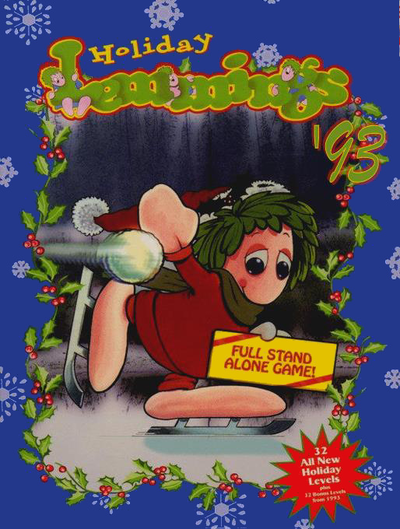Pochette Holiday Lemmings 93 version PC Windows