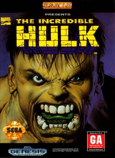 Pochette The Incredible Hulk version Megadrive