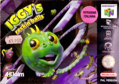 Pochette Iggy's Reckin' Balls version Nintendo 64