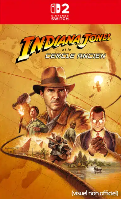 Pochette Indiana Jones et le Cercle Ancien version Switch 2