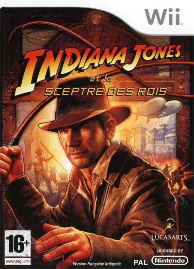 Pochette Indiana Jones et le sceptre des rois version Wii