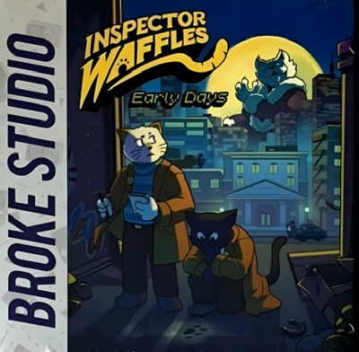 Pochette Inspector Waffles : Early Days version GameBoy