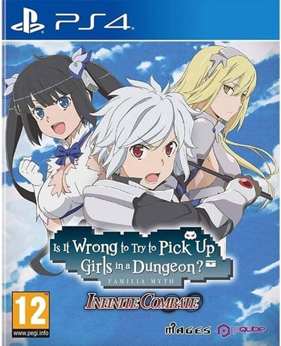 Pochette Is It Wrong to Try to Pick Up Girls in a Dungeon? Familia Myth Infinite Combate version PlayStation 4