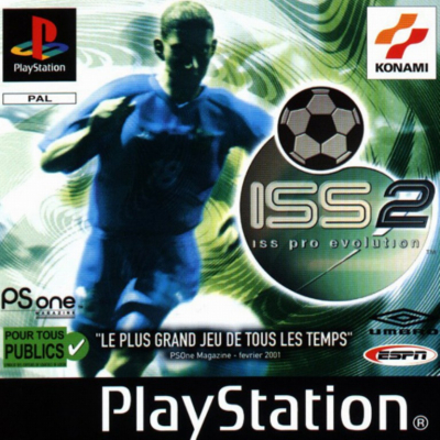 Pochette ISS Pro Evolution 2 version PlayStation
