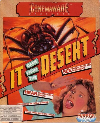 Pochette It came from the Desert version PC MS-DOS